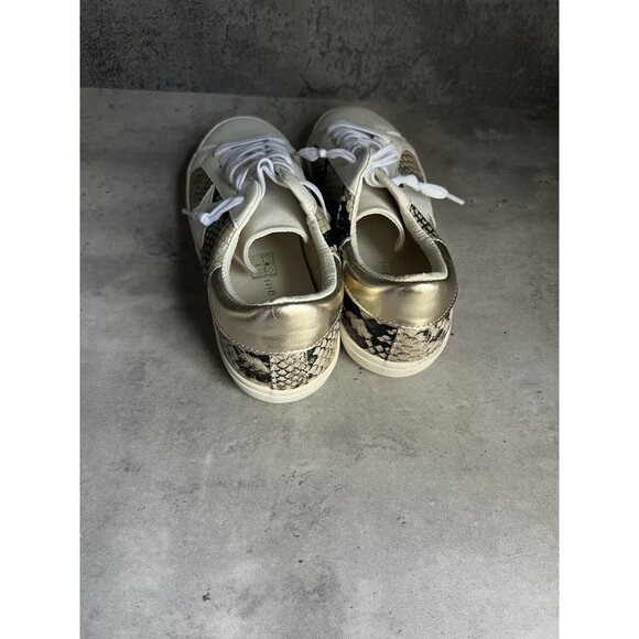 Steve Madden Madden Girls White Multi Snakeskin Star Sneakers Womens Size 7.5 - Picture 8 of 16